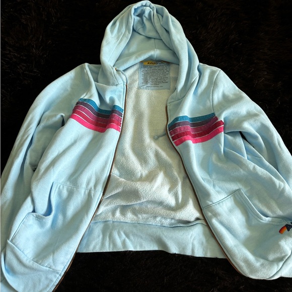 Aviator Nation Zip Up Blue Jacket - Picture 3 of 5